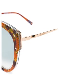 Солнцезащитные очки в массивной оправе с абстрактным принтом Missoni eyewear