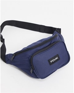 Темно синяя сумка кошелек на пояс French connection