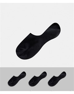 Комплект из 3 пар черных носков Selected homme