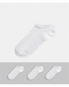 Комплект из 3 белых спортивных носков Selected homme