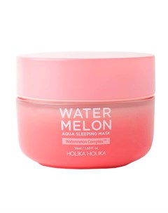 Маска ночная увлажняющая для лица с экстрактом арбуза Water Melon Aqua Sleeping Mask 50 мл Holika holika