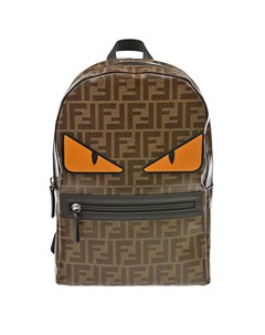 Коричневый рюкзак с логотипом 25x30x13 см детский Fendi