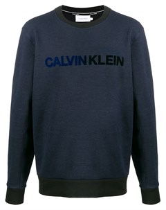 Свитер с фактурным логотипом Calvin klein