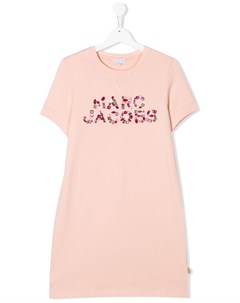 Платье футболка с кристаллами Little marc jacobs