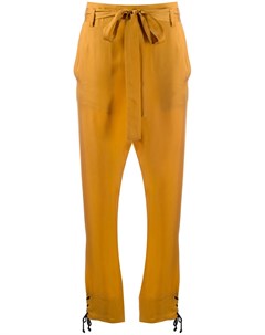 Укороченные брюки с завязками на поясе Ann demeulemeester