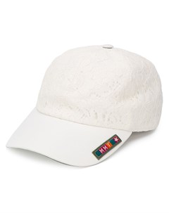 Бейсбольная кепка с кружевной вышивкой Mr & mrs italy