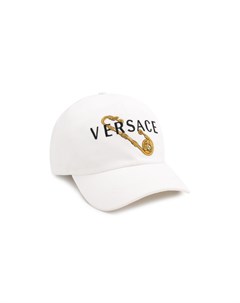 Хлопковая бейсболка Safety Pin Versace