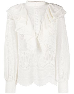 Блузка с кружевной вышивкой Soallure