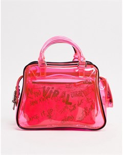 Розовая прозрачная сумочка Essentiel antwerp