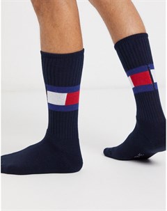 Темно синие носки с логотипом Tommy hilfiger