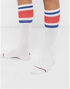 Белые носки в стиле ретро с логотипом Tommy Jeans Tommy hilfiger