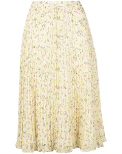 Плиссированная юбка с цветочным принтом Jason wu