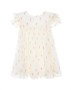 Многослойное платье с короткими рукавами детское Dior