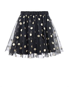 Черная многослойная юбка в горох детская Dior