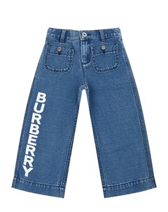 Укороченные джинсы с логотипом Burberry