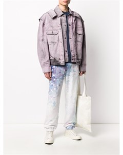 Многослойная джинсовая куртка с эффектом потертости Feng cheng wang