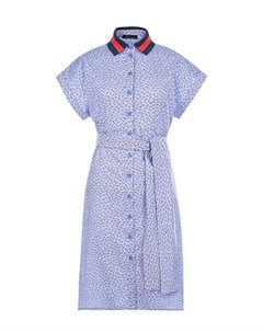 Голубое платье с отложным воротником для беременных Dan maralex