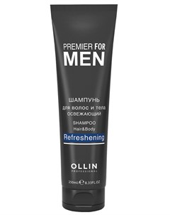 Шампунь освежающий для волос и тела для мужчин Shampoo Hair Body Refreshening PREMIER FOR MEN 250 мл Ollin professional