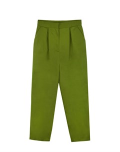Зеленые брюки бананы Burberry