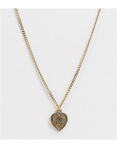 Ожерелье с подвеской сердцем и покрытием из 18 каратного золота Regal rose