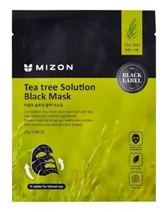 Маска Tea Tree Solution Black Mask для Лица с Экстрактом Чайного Дерева 25г Mizon