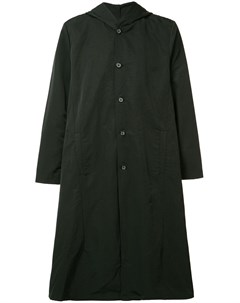 Пальто на пуговицах с капюшоном Private stock
