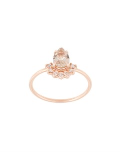 Кольцо из розового золота с кварцем и бриллиантами Natalie marie