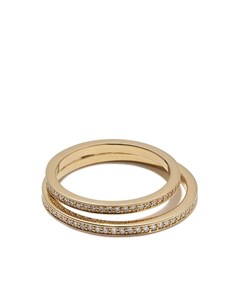 Кольцо Halo из желтого золота с бриллиантами Georg jensen