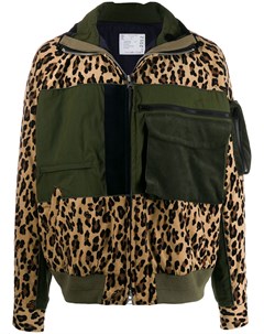 Куртка с леопардовым принтом Sacai