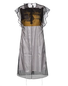 Сатиновое платье с тюлем X Andy Warhol Foundation Calvin klein 205w39nyc