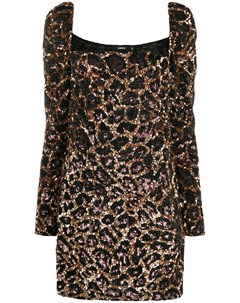 Коктейльное платье с леопардовым узором Amen
