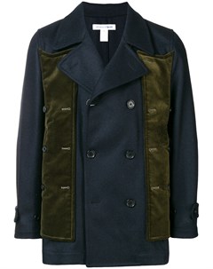 Вельветовое пальто с двойной застежкой на пуговицы Comme des garçons shirt
