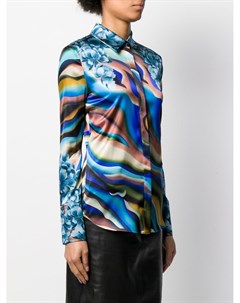 Рубашка с абстрактным принтом Roberto cavalli
