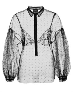 Прозрачная кружевная рубашка Giambattista valli