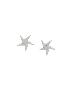 Серьги Star из белого золота с бриллиантами Daou