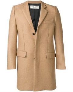 Однобортное пальто Saint laurent