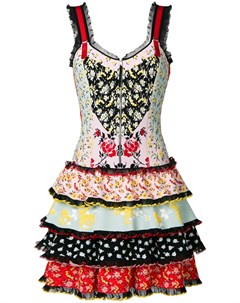Платье с цветочным принтом Alexander mcqueen