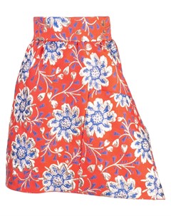 Жаккардовая юбка мини с цветочным узором Maison rabih kayrouz