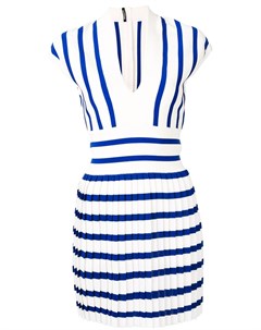 Трикотажное платье с плиссировкой Balmain
