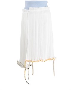 Деконструированная юбка миди с плиссировкой Loewe