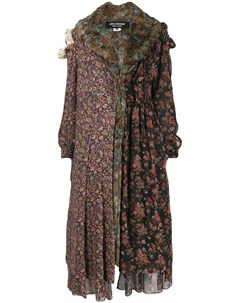 Пальто с цветочным принтом и вставками Junya watanabe comme des garçons pre-owned