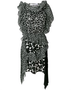 Платье асимметричного кроя с узором Givenchy
