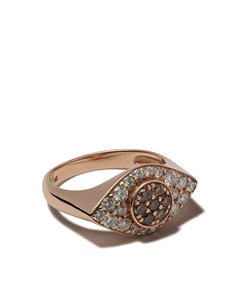 Кольцо Drishti из розового золота с бриллиантами Carbon & hyde