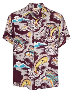 Рубашка с гавайским принтом Fake alpha vintage