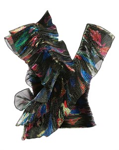 Плиссированная блузка с оборками Vionnet