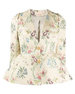 Пиджак с жаккардовым цветочным узором Brock collection