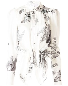 Рубашка асимметричного кроя с цветочным принтом Dice kayek