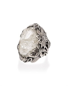 Серебряное кольцо Winter Leaf с кристаллом Lyly erlandsson