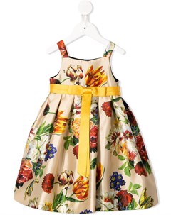 Вечернее платье с цветочным принтом Dolce & gabbana kids