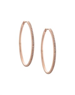 Серьги кольца Infinity из розового золота с бриллиантами Eva fehren